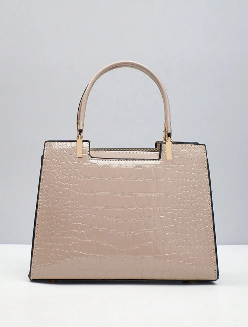 Petra | Glanzende Croco Tas