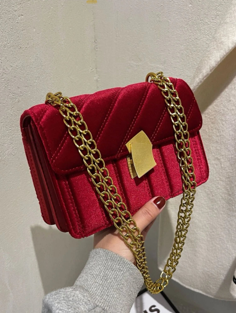 Vixie | Velvet ruime handtas