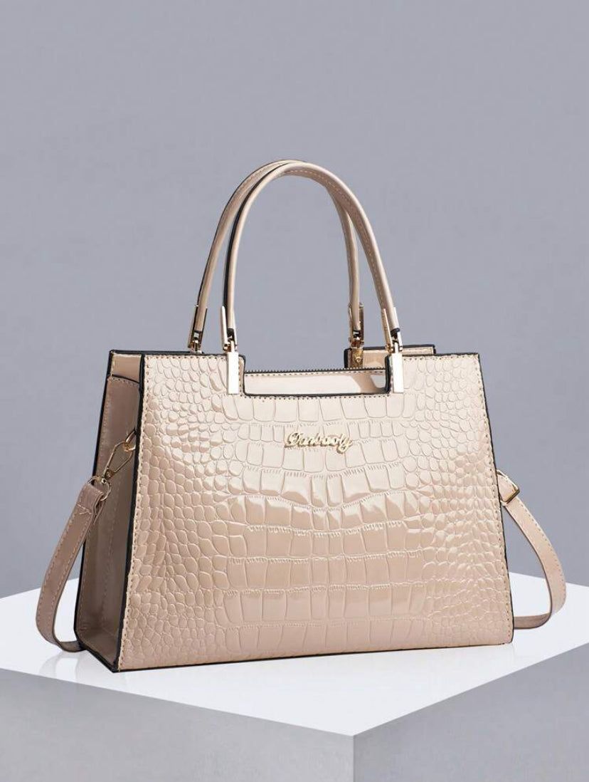 Petra | Glanzende Croco Tas