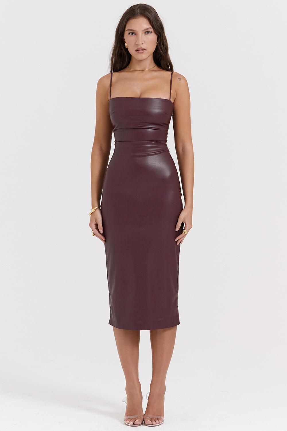 Valentina | Leren Jurk