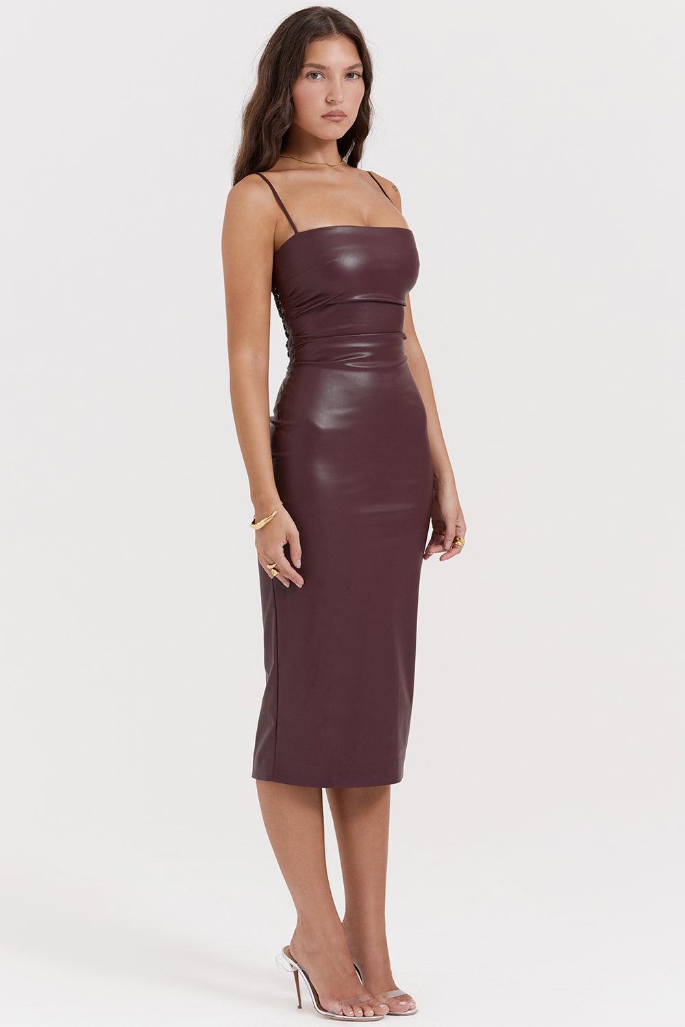 Valentina | Leren Jurk