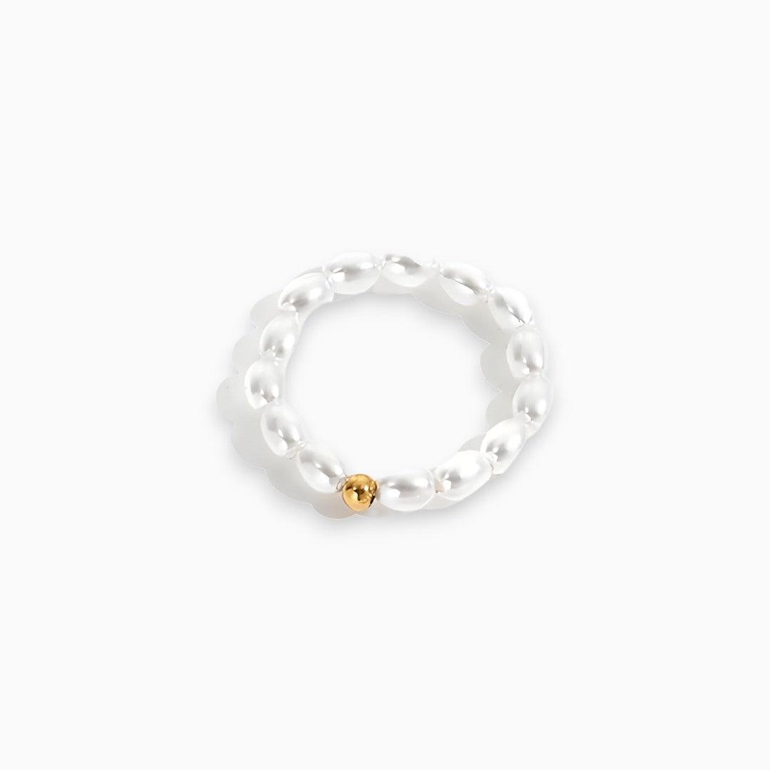 Ring met parelmoer